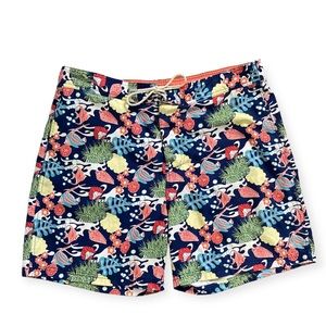 Nautica Swim Trunks Men’s XL Fish Sea Life